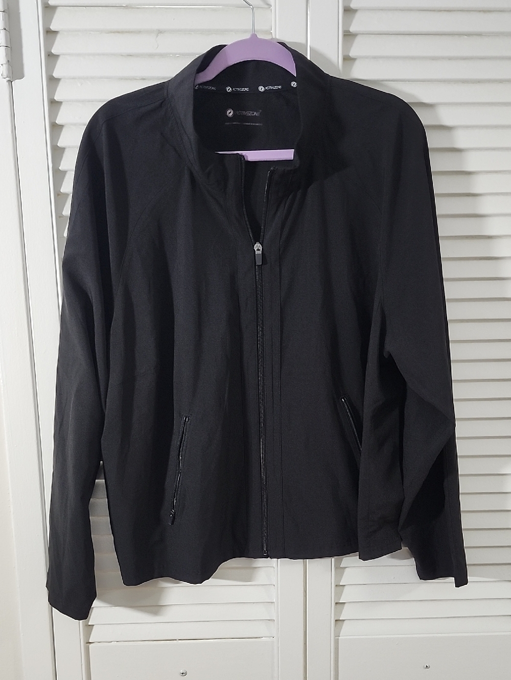 Penn-Active Zone Women's Black Lightweight Zip-Front Bomber Jacket